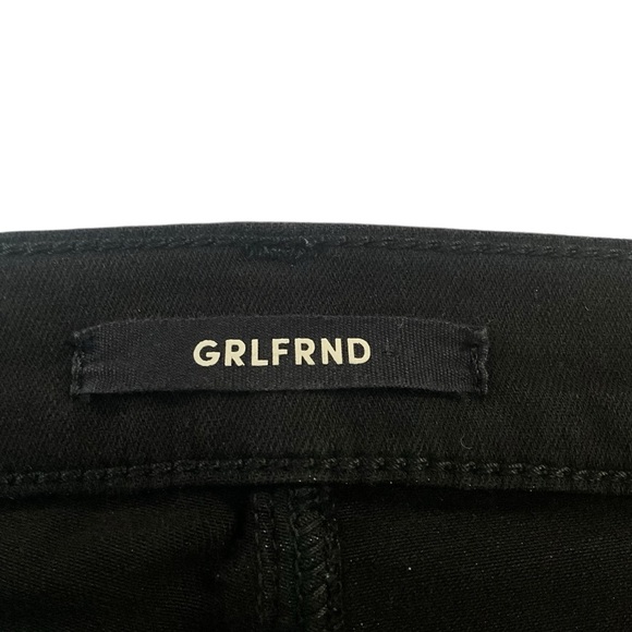 GRLFRND Joan Crop Flare Jeans in the Color Black Magic Woman - Picture 9 of 14